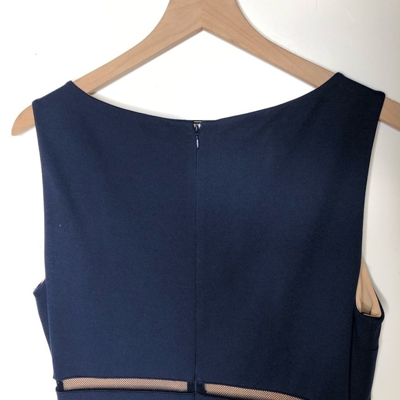 ERIN Fetherston Sleeveless Fit and Flare Cocktail Dress Navy Blue 8 - Picture 7 of 9